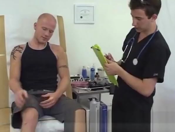 Doctor sucks on patient cock