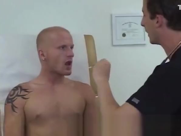 Doctor sucks on patient cock