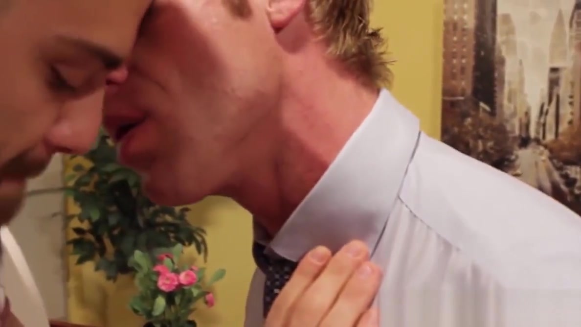 Gay office hunk assfucked for a payrise