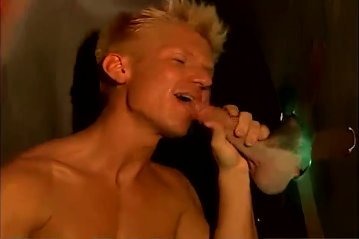 Sucking dick at gloryhole