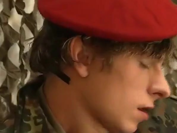 Sucking thick military dick