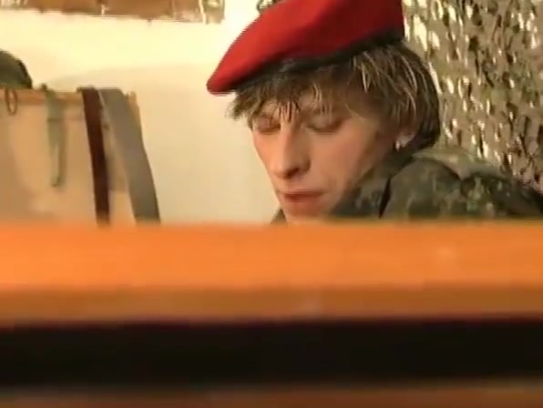 Sucking thick military dick