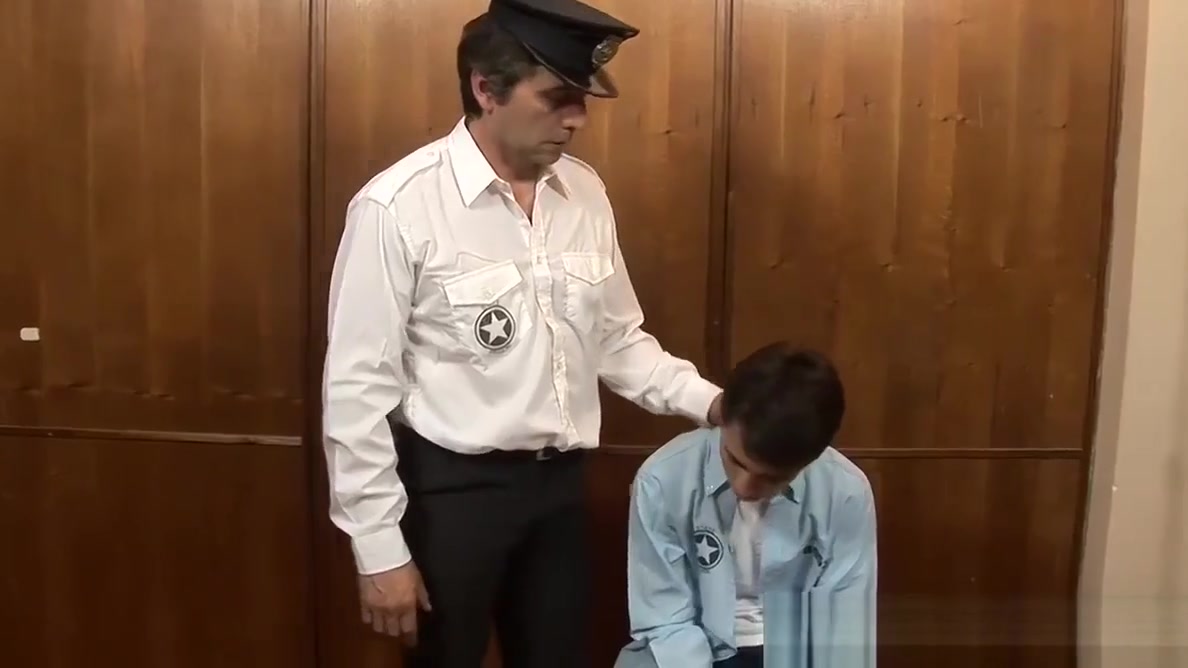 Sexy twink Ryan gets fucked roughly by the officer James