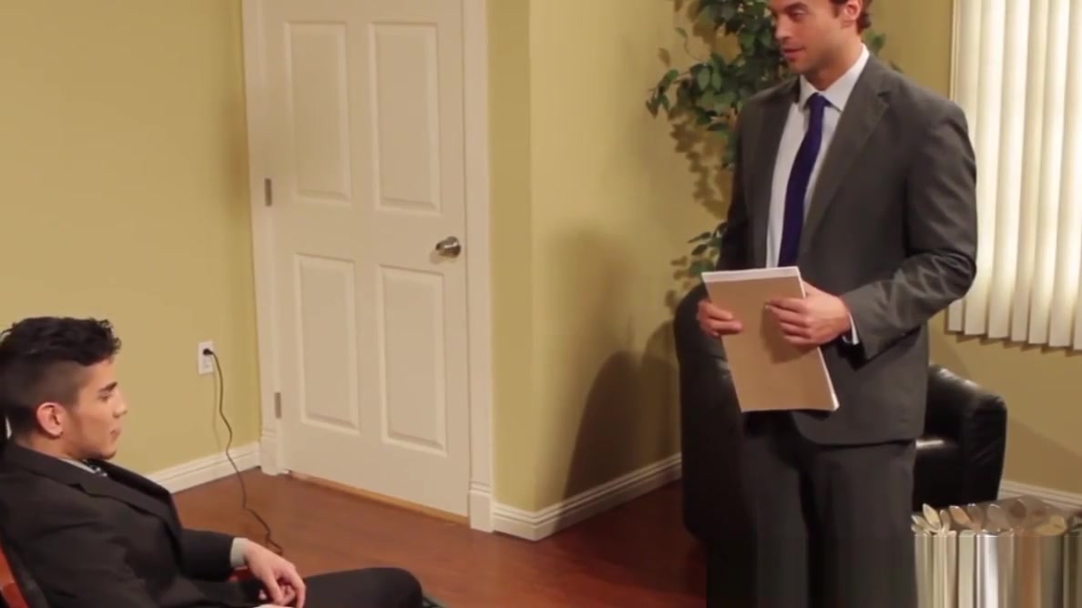 Gay officesex hunk sucks and fucks