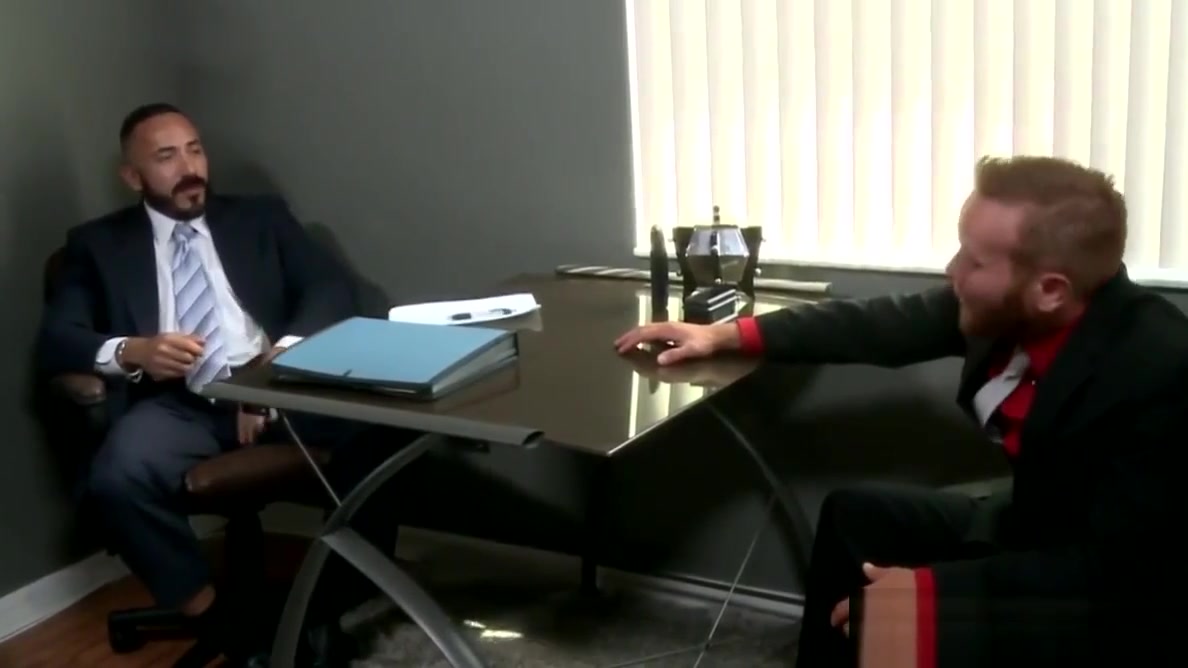 Mature office assfucking hunk in in suit