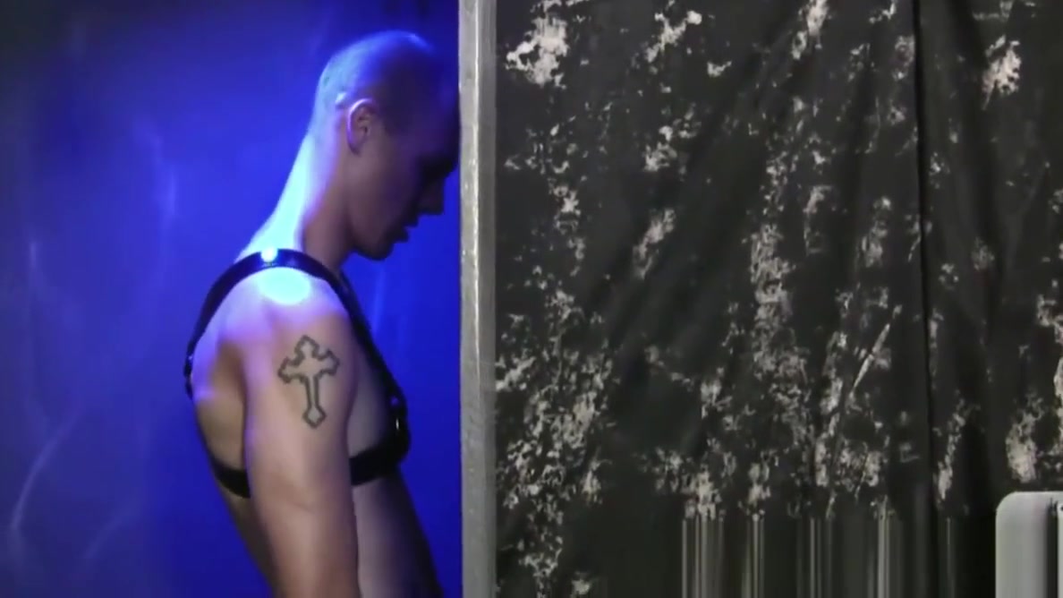 Two horny fetish dudes love to use gloryhole in a toilet