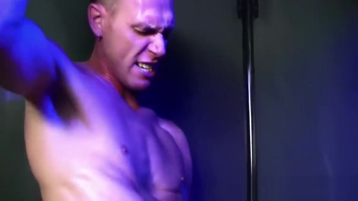 Two horny fetish dudes love to use gloryhole in a toilet