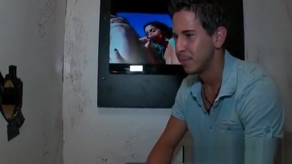 Guy looking for gloryhole BJ gets gay sucked
