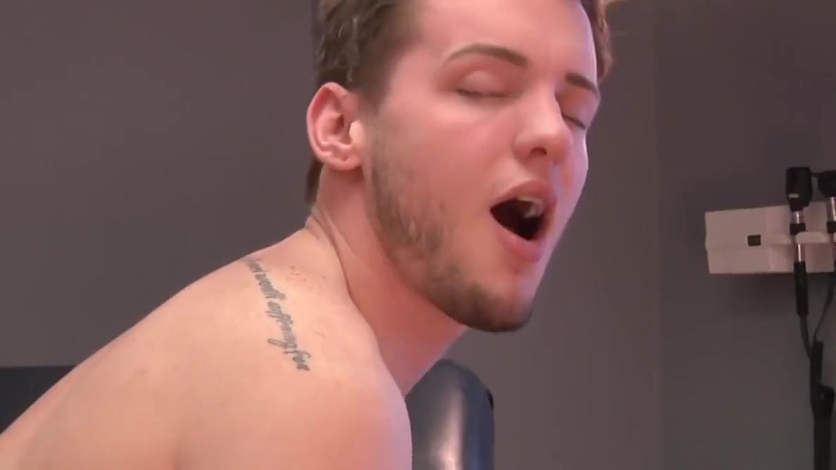 Gay doctor sucking off his handsome patient