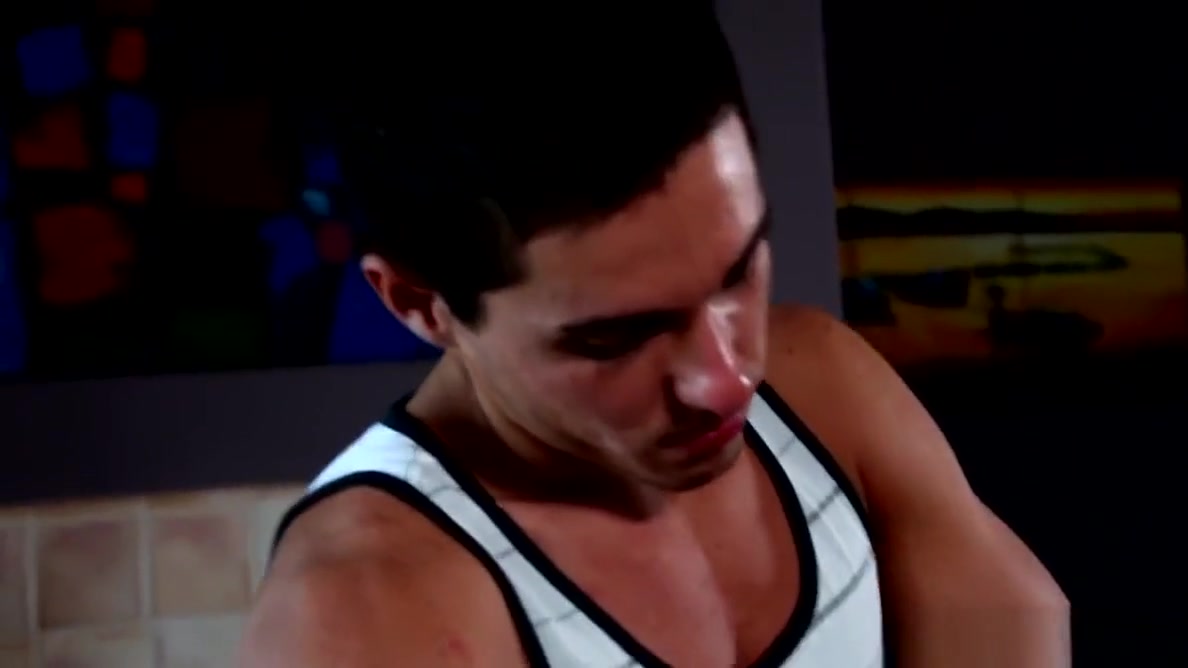 Buff jock massaged before anal fucking