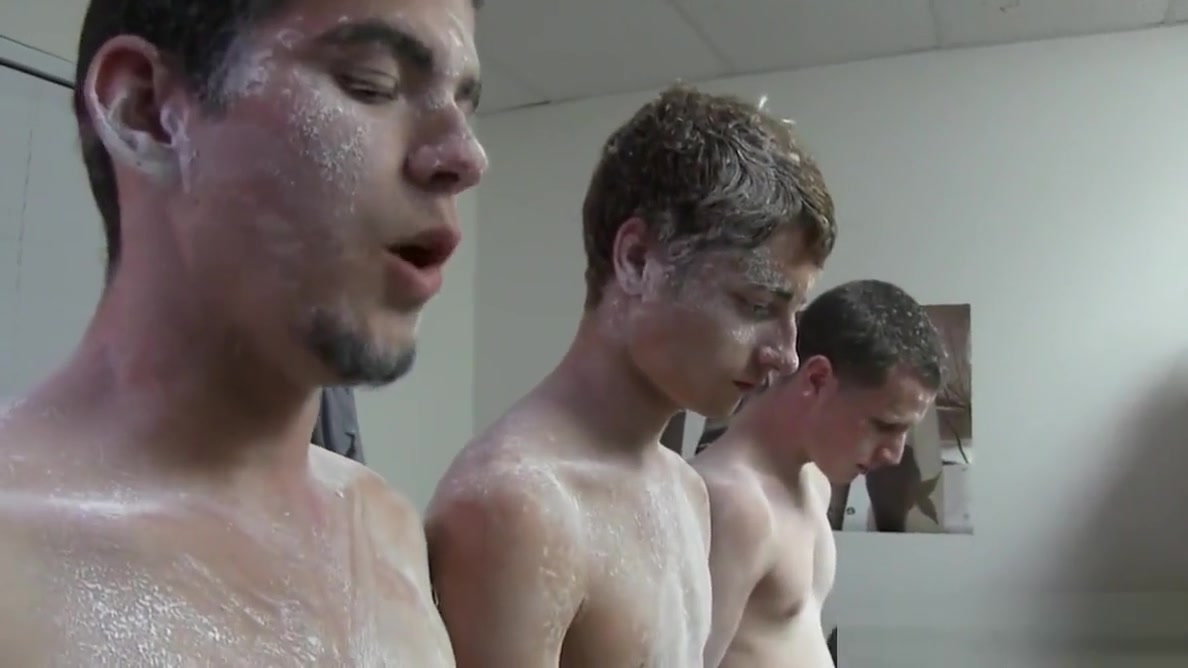 Hazed straight twinks buttfuck in shower
