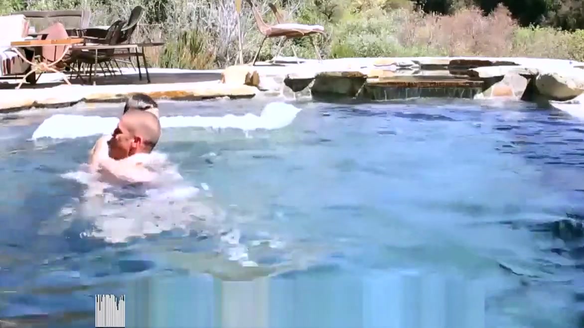 HD - GayRoom Rough play by the pool turns into sex