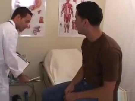 Doctor sucks on cock