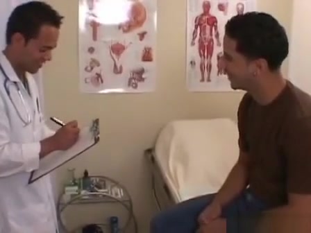 Doctor sucks on cock