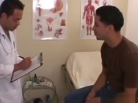 Doctor sucks on cock