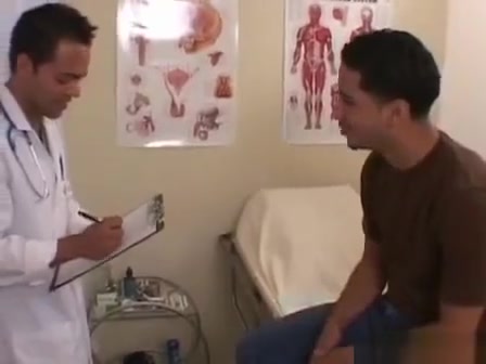 Doctor sucks on cock
