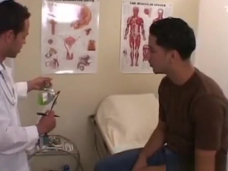 Doctor sucks on cock
