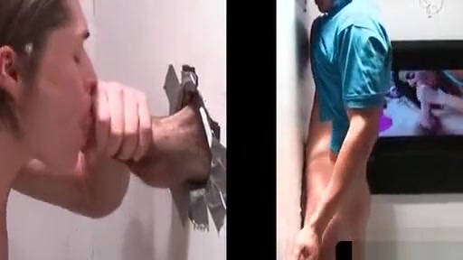 Gay fucking straight horny cock on gloryhole