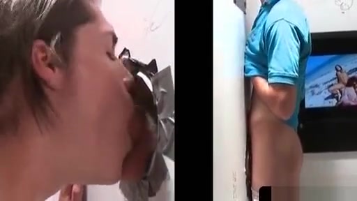 Gay fucking straight horny cock on gloryhole