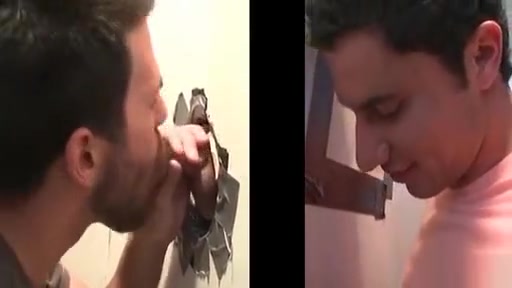 Gay mouth fucking straight penis on gloryhole