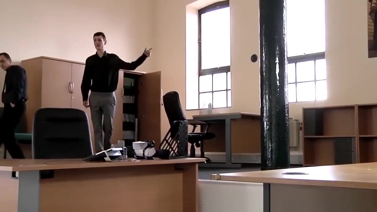 Office stud pounded and creamed by horny new associate