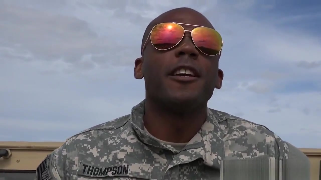 Army troop blow black colonel