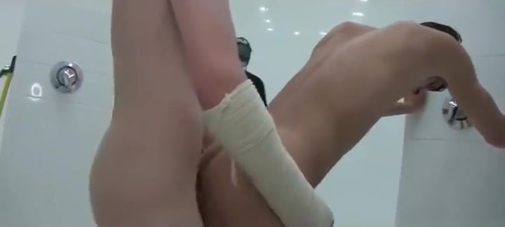 Boys college hazing with BJs in the shower