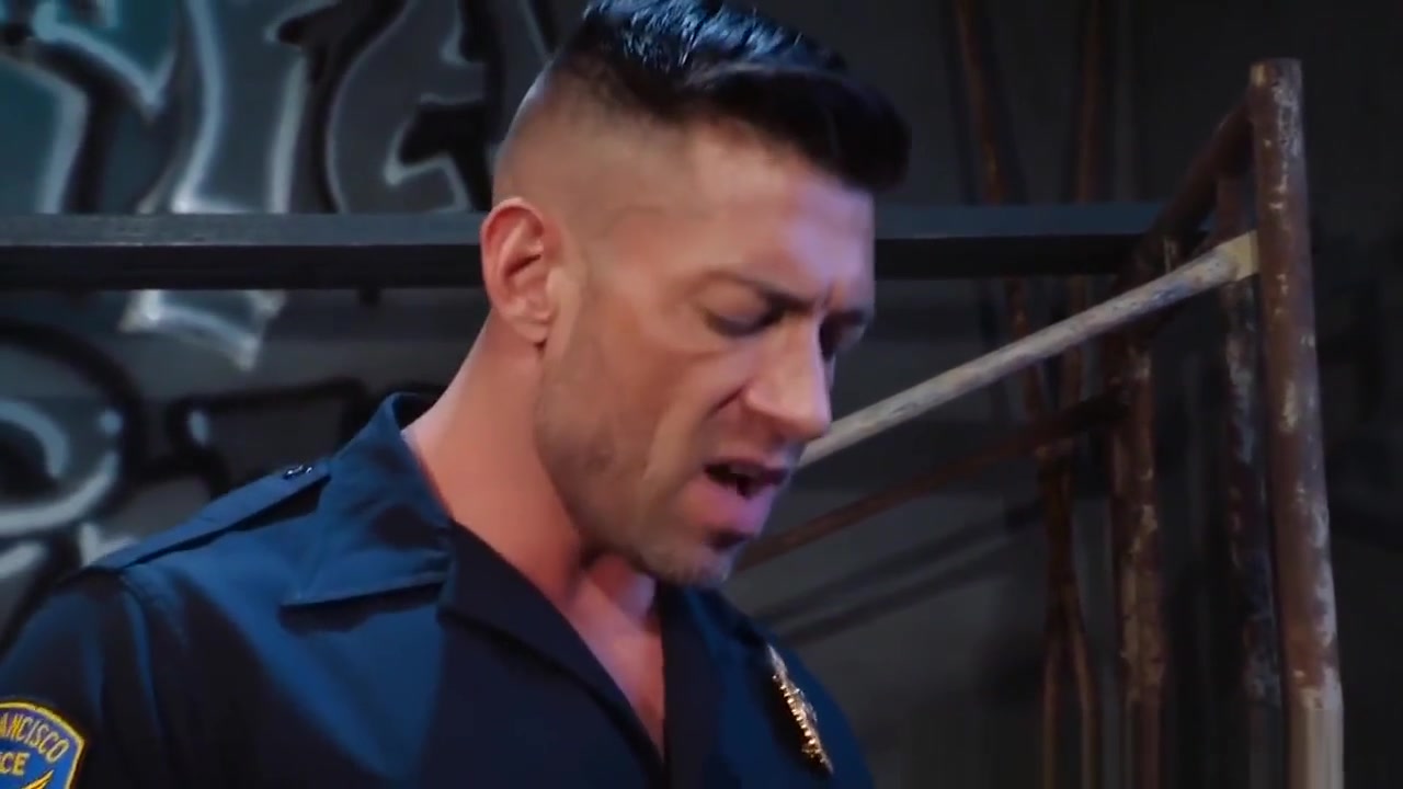 HotHouse Cop Caught Hunky Troublemaker And Fucks Him