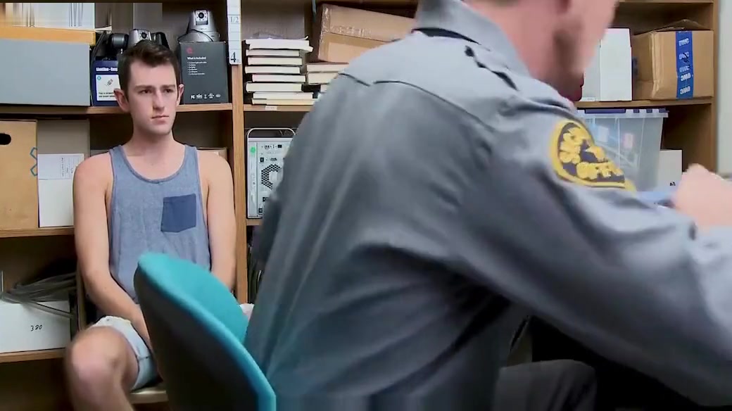 Handsome Boy Fucked By A Pervy Loss Prevention Officer For Thieft