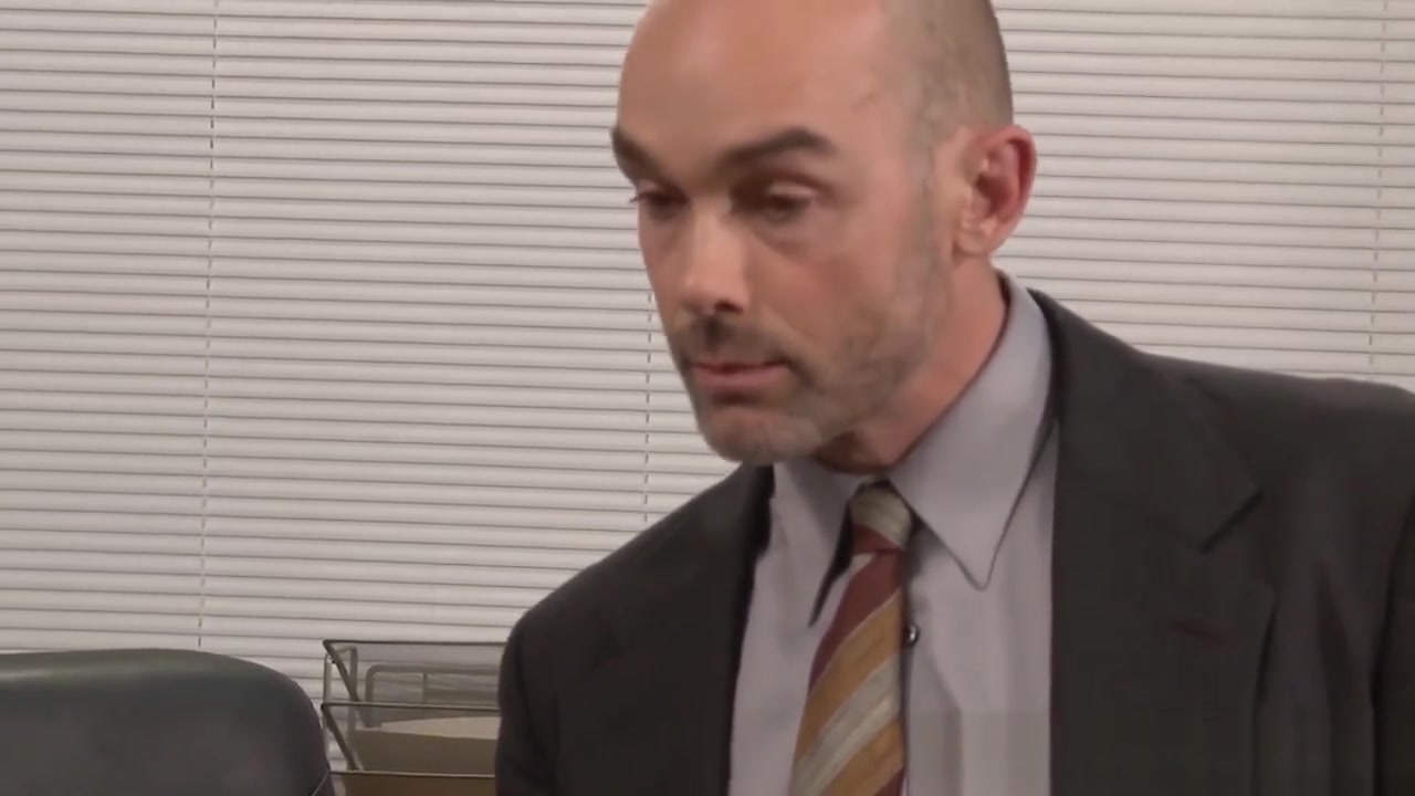 Suited officehunks pounding each other