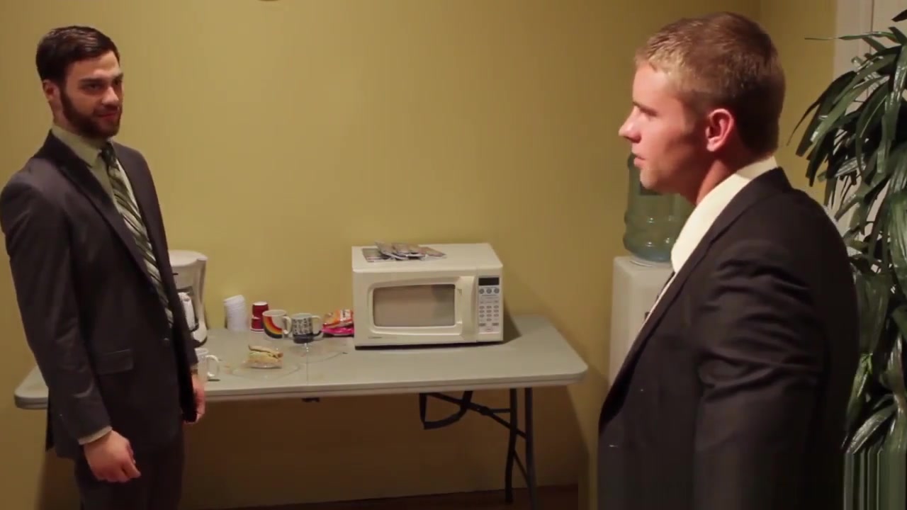 Gaysex office hunks hardcore fuckfest