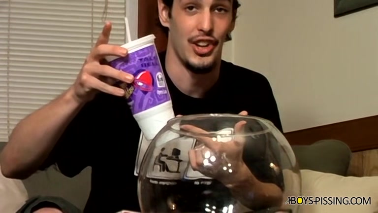 Axel Pissing in a Bowl! - Axel