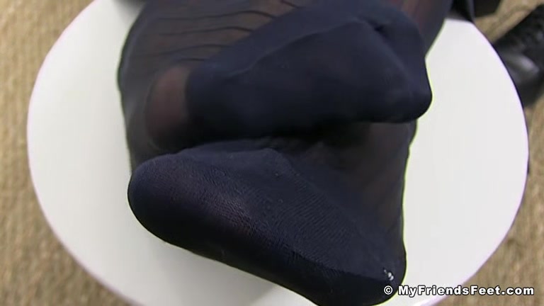 Joey Shows His Sheer Socks & Feet - Joey