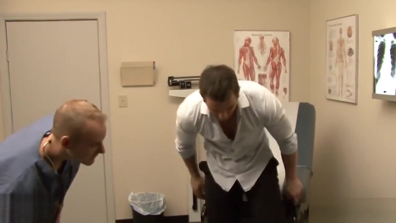 Hot gay gets ass inspected by doctor