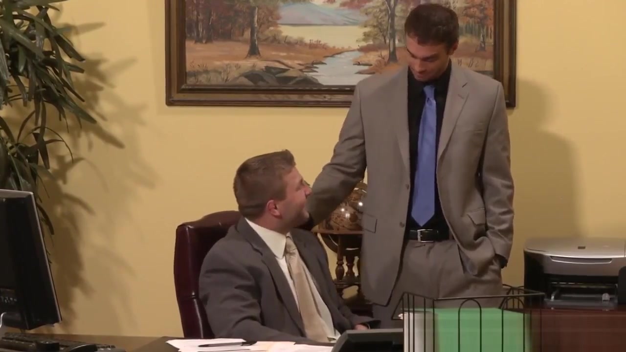 Gaysex office hunks assfucking fun