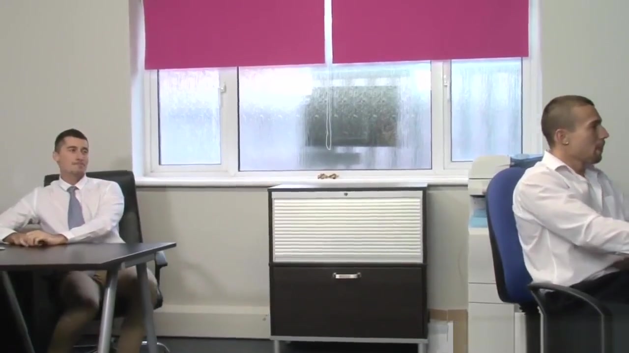 Uk office lads fucking at work before hot facial
