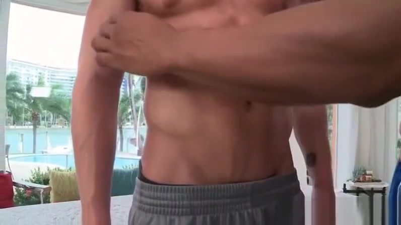 Hot body massage with gay studs