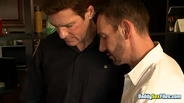 Curious Officer Joins The Cock Party - David Chase, Ross Bailey