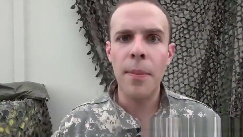 Military bottom fucked on the humvee by hung hunk