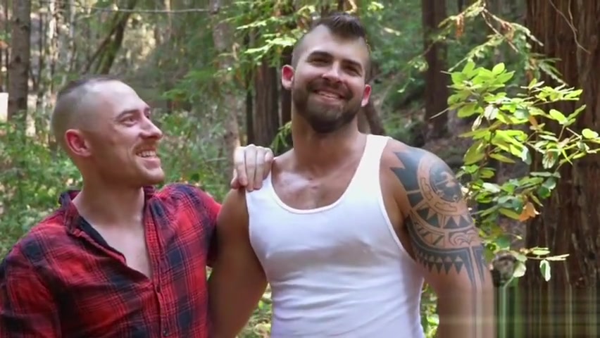 Bound gay stud gets golden shower