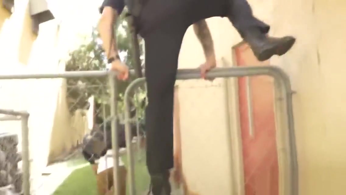 HORNY thug BOTTOMING for TWO bigdicked officers
