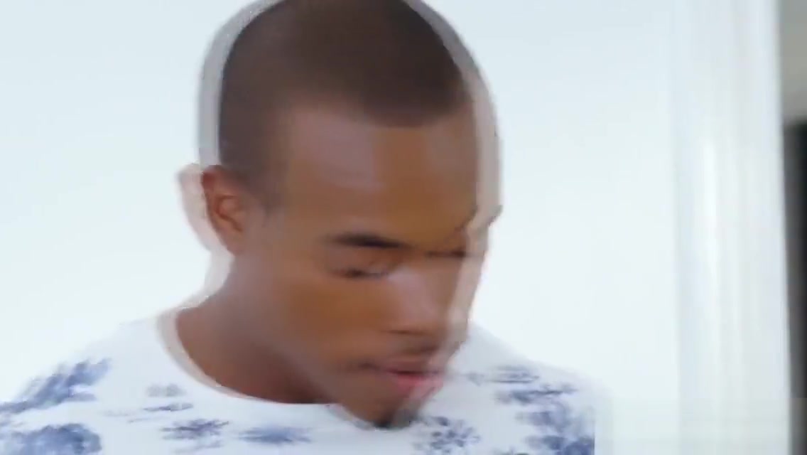 White and black gay roommates fight then fuck