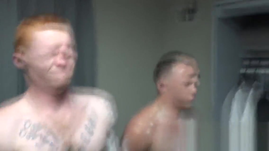HORNY gay troop FUCKING hardcore in the SHOWERS with GINGER