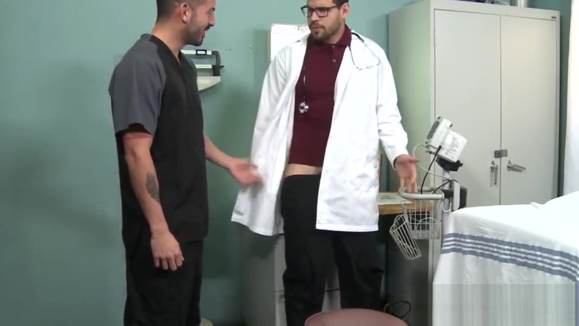 Gay doctor and nurse fuck and cum spray