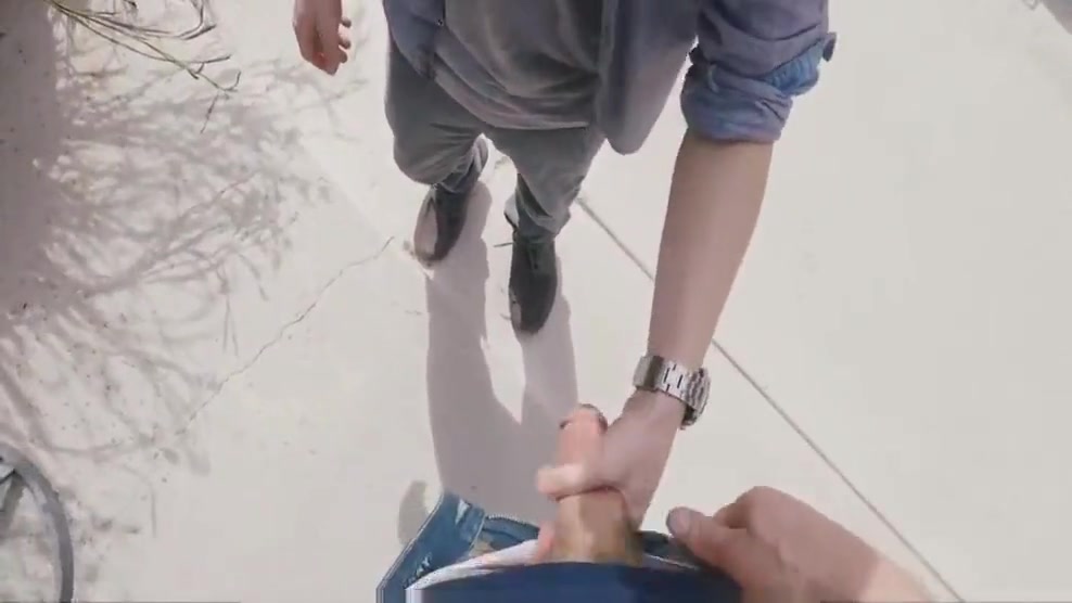 Hot boys POV backyard bareback threesome Step brother-CRUSH.COM