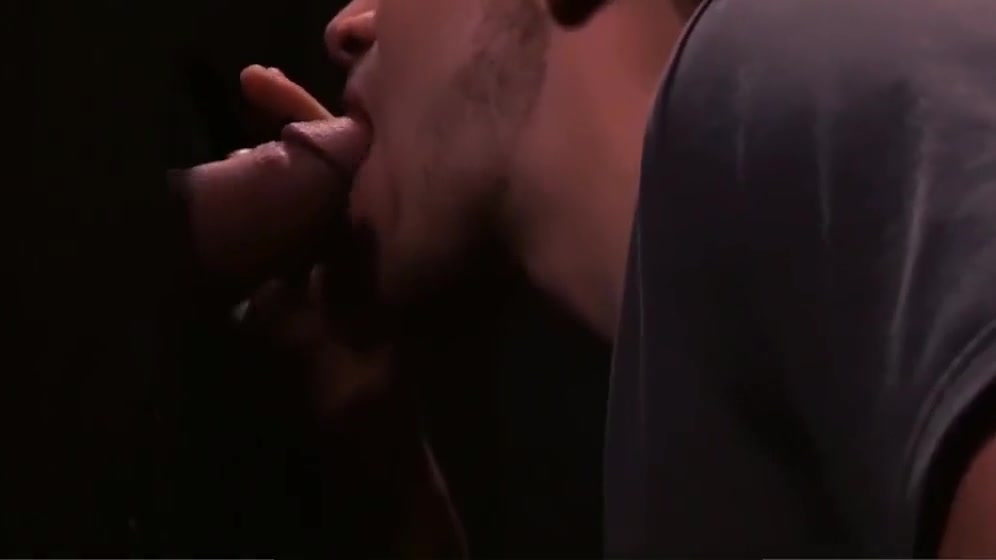 Gives Blowjob And Swallows In Gloryhole Room - FAMILYCOCKS.COM