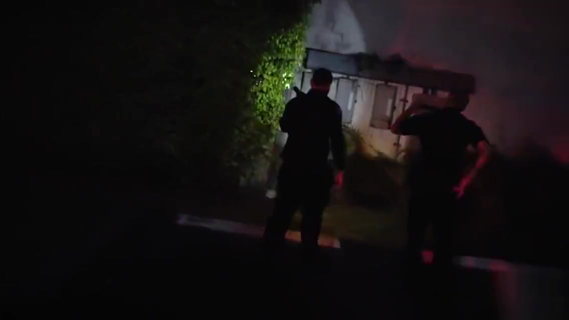Gay officers chase down car thief and bang his asshole