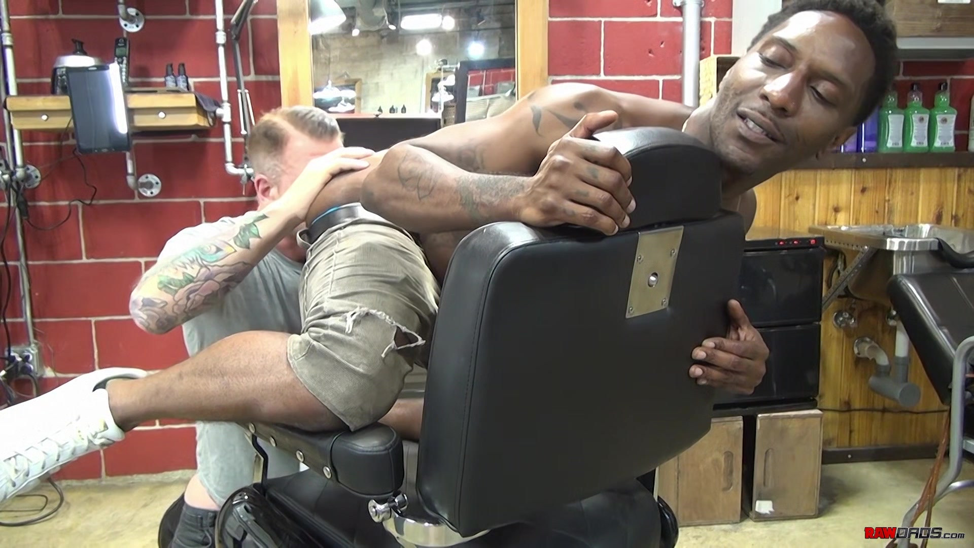 Bareback At The Barbershop - Rocco Steele & Romance