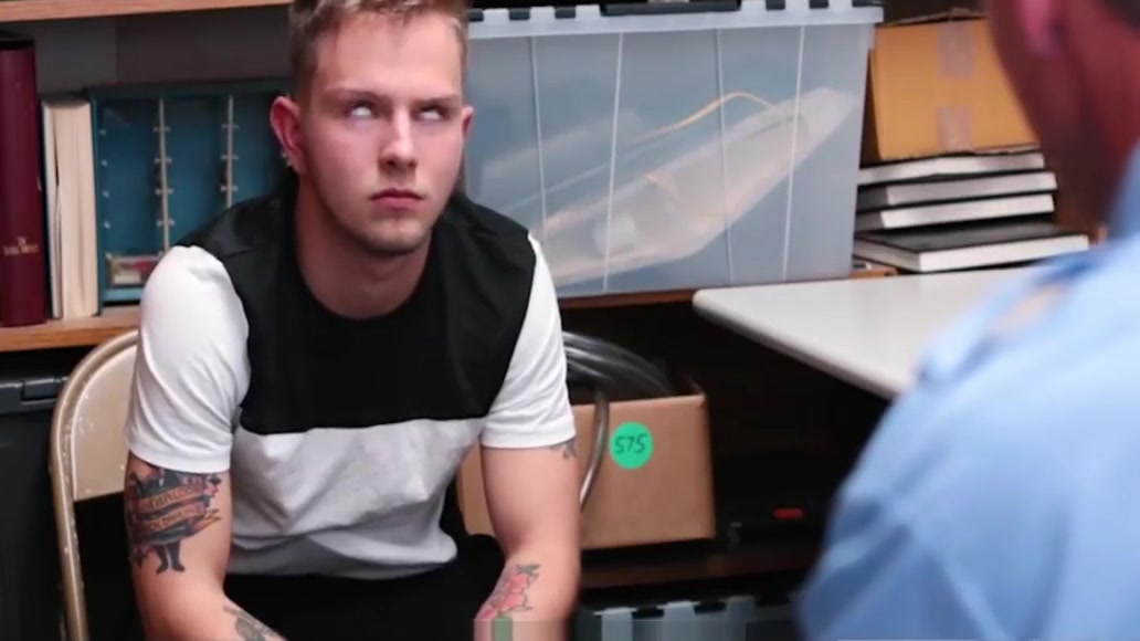 Hot Amateur Young Blonde Straight Boy Shoplifter Fucked In Ass By Gay Jock Officer For No Cops Called