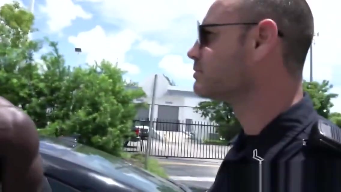 Dangerous bike rider is taken to locker room by horny gay officers